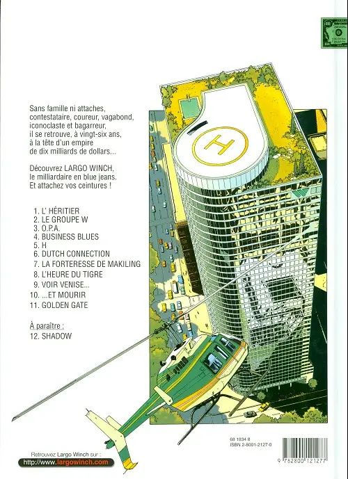 Verso de l'album Largo Winch Tome 5 H