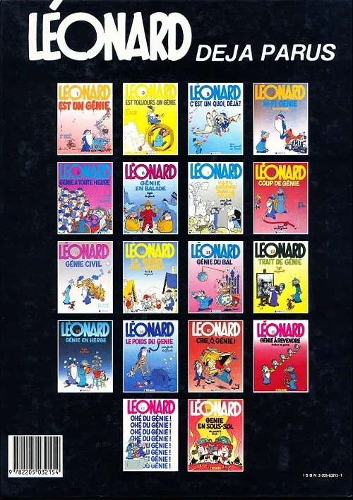 Verso de l'album Léonard Tome 8 Coup de génie