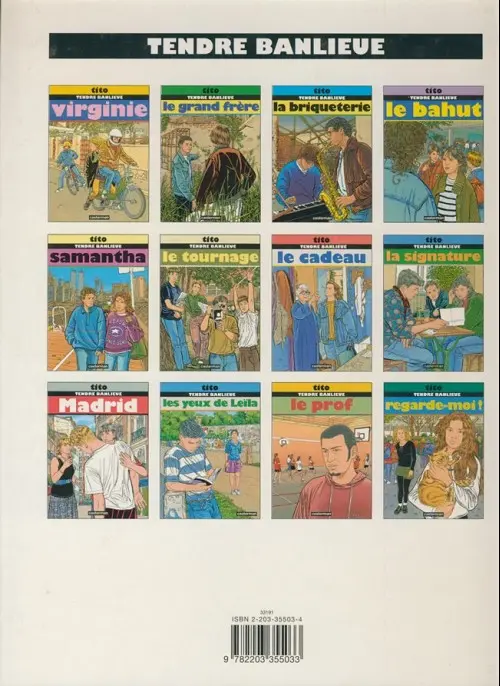 Verso de l'album Tendre banlieue Tome 2 Le grand frère