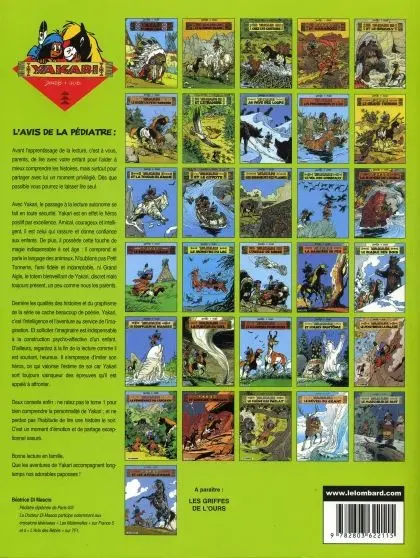 Verso de l'album Yakari Tome 3 Yakari chez les castors