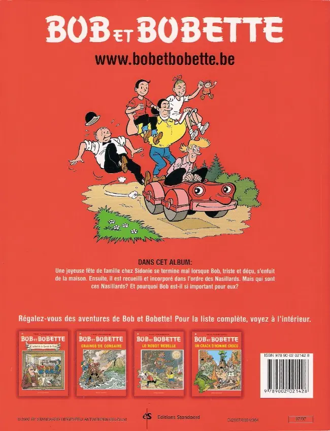 Verso de l'album Bob et Bobette Tome 296 Le grand tarin taré