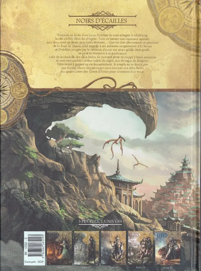 Verso de l'album Elfes Tome 20 Noirs d'écailles
