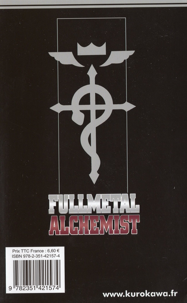 Verso de l'album FullMetal Alchemist Tome 13