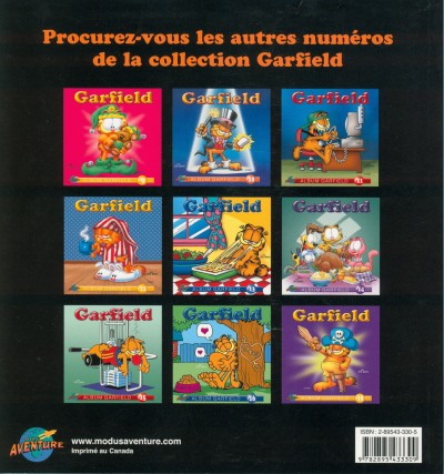 Verso de l'album Garfield #17