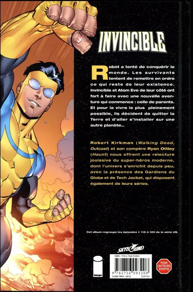 Verso de l'album Invincible Tome 21 Une famille moderne