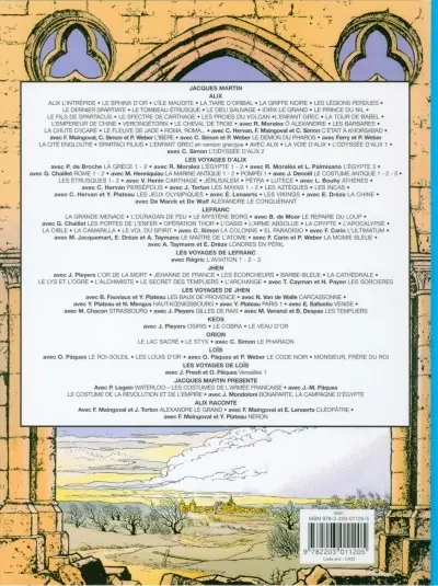 Verso de l'album Jhen Tome 11 La sérénissime
