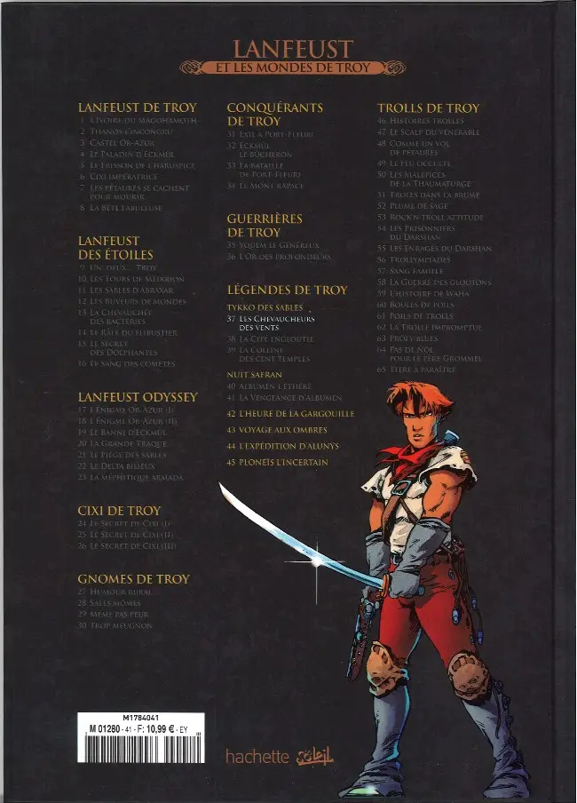 Verso de l'album Lanfeust et les mondes de Troy Tome 37 Tykko des sables - Les chevaucheurs des vents