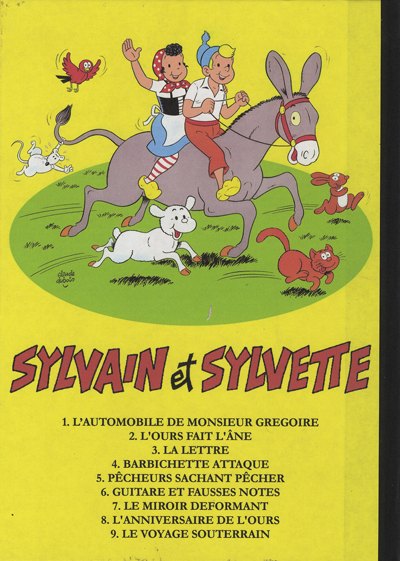 Verso de l'album Sylvain et Sylvette Aventures inédites Aventures inédites 2/2