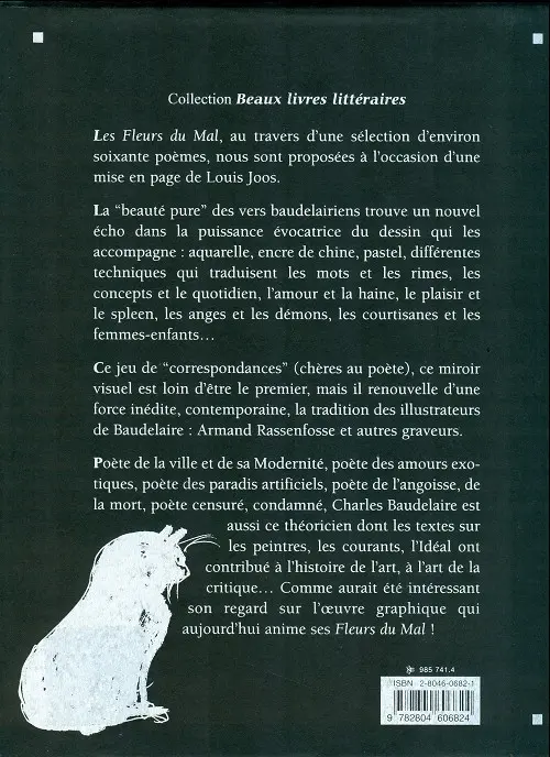 Verso de l'album Les fleurs du mal