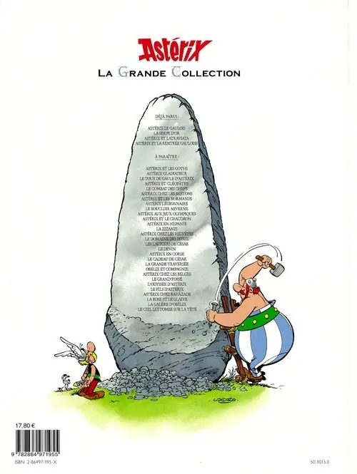 Verso de l'album Astérix La Grande Collection Tome 31 Latraviata