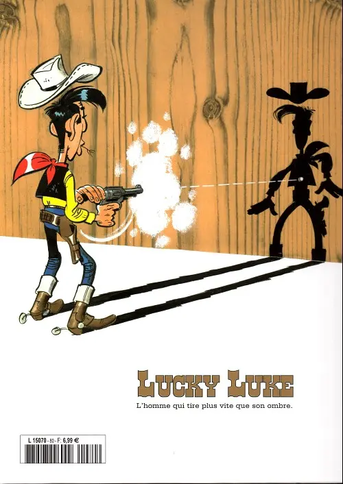 Verso de l'album Lucky Luke La collection Tome 80 La légende de l'ouest