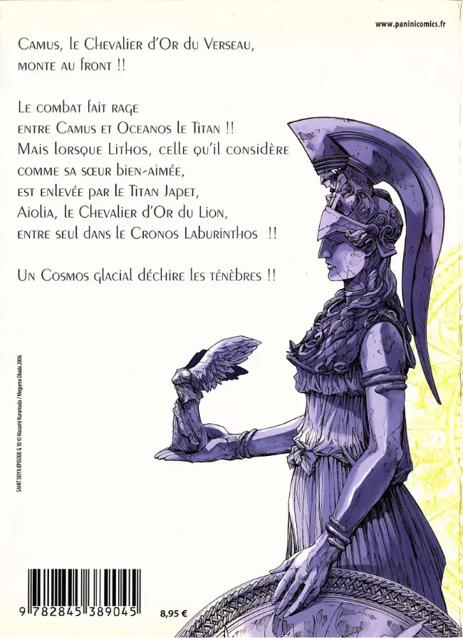 Verso de l'album Saint Seiya Épisode G 10