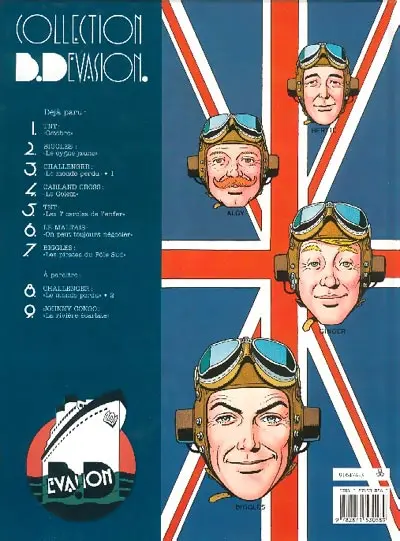 Verso de l'album Biggles Tome 2 Les pirates du Pôle Sud