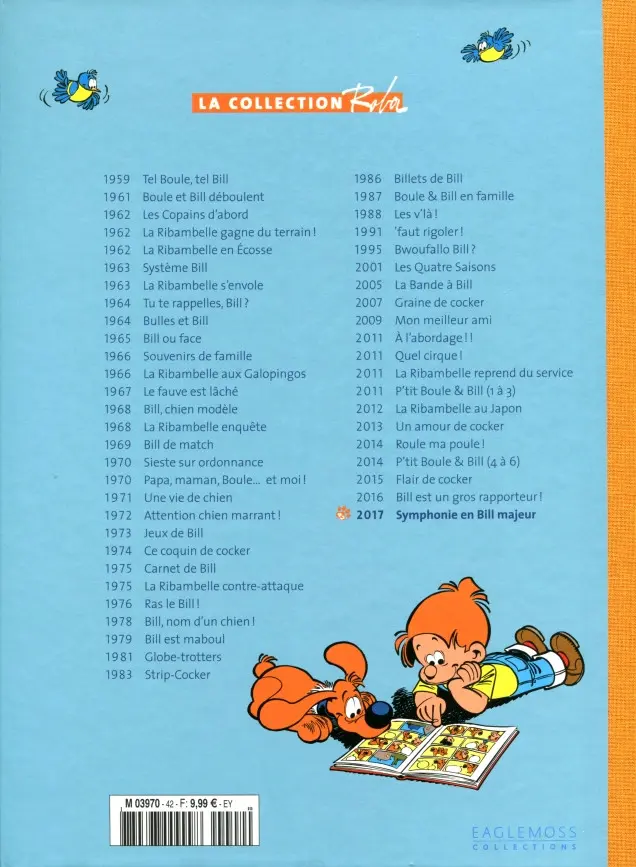Verso de l'album La Collection Roba Tome 42 Symphonie en Bill majeur