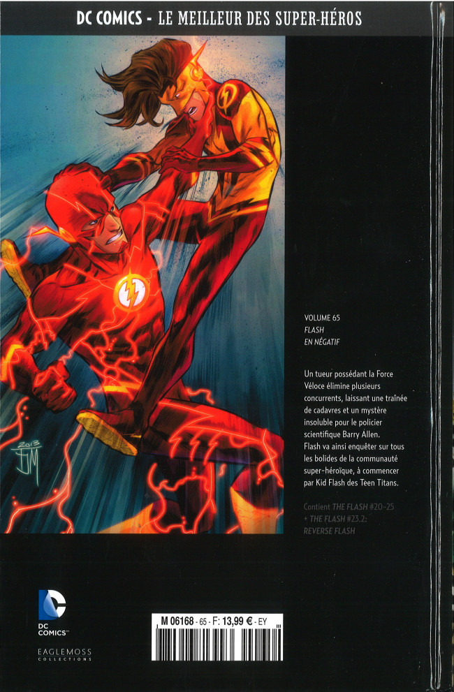Verso de l'album DC Comics - Le Meilleur des Super-Héros Volume 65 Flash - En Négatif