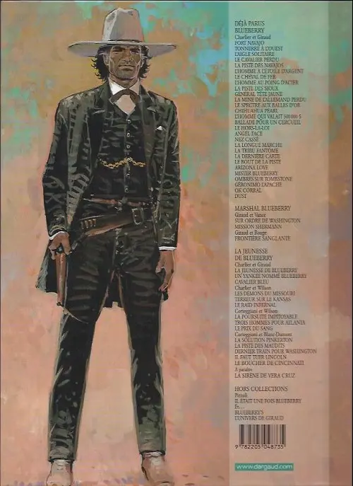 Verso de l'album Blueberry Tome 26 Geronimo l'apache