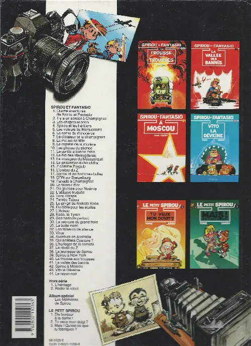 Verso de l'album Spirou et Fantasio Tome 33 Virus