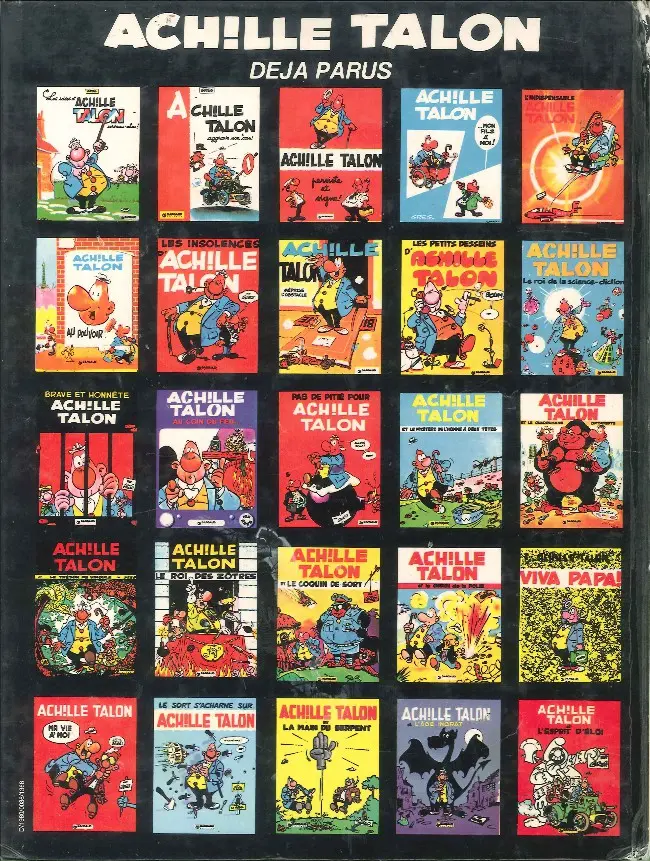 Verso de l'album Achille Talon Tome 25 Achille Talon et l'esprit d'Éloi