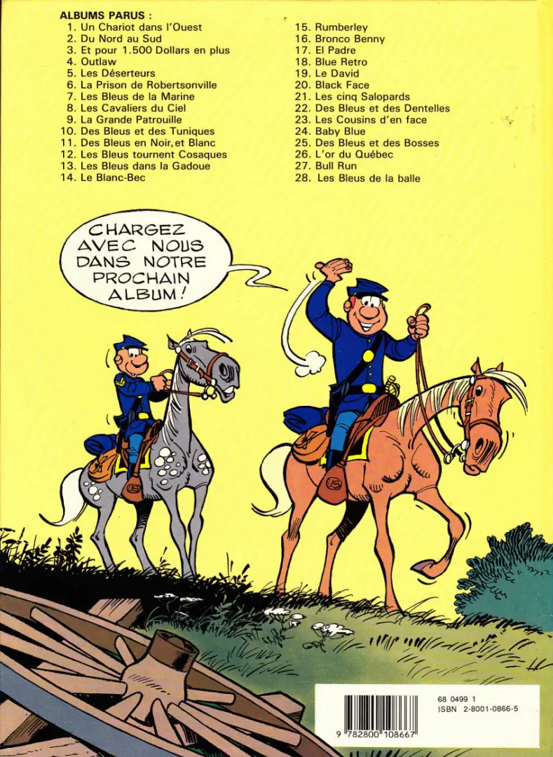 Verso de l'album Les Tuniques Bleues Tome 9 La grande patrouille