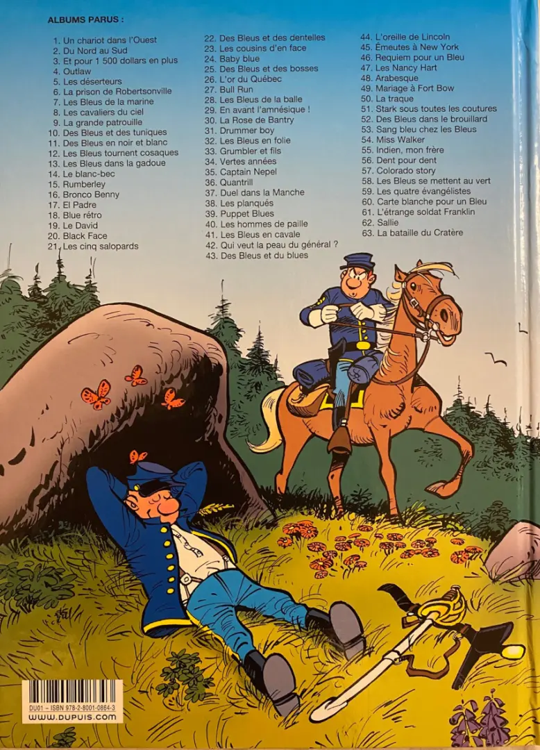 Verso de l'album Les Tuniques Bleues Tome 7 Les Bleus de la Marine