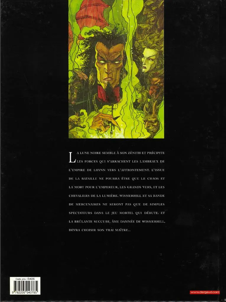 Verso de l'album Chroniques de la Lune Noire Tome 4 Quand sifflent les Serpents
