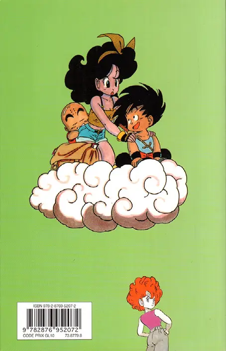 Verso de l'album Dragon Ball (sens français) Tome 3 L'Initiation