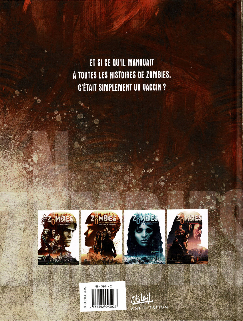 Verso de l'album No Zombies 2 Le livre de Cassandre