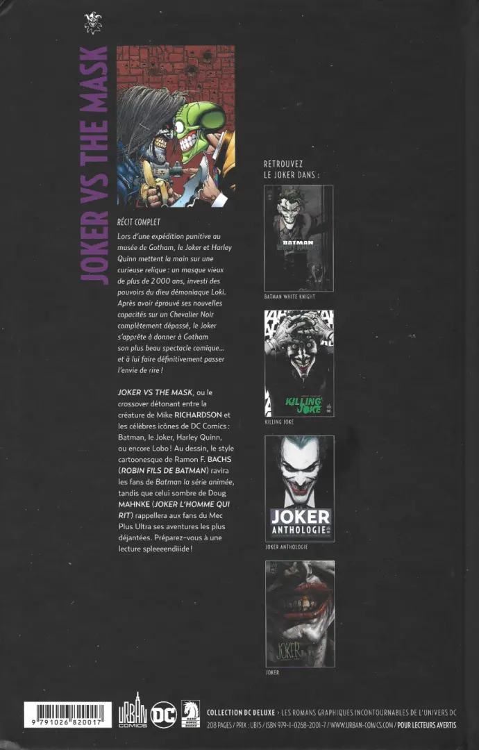 Verso de l'album Joker / Mask