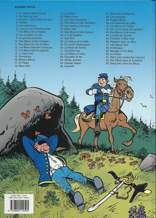 Verso de l'album Les Tuniques Bleues Tome 34 Vertes années