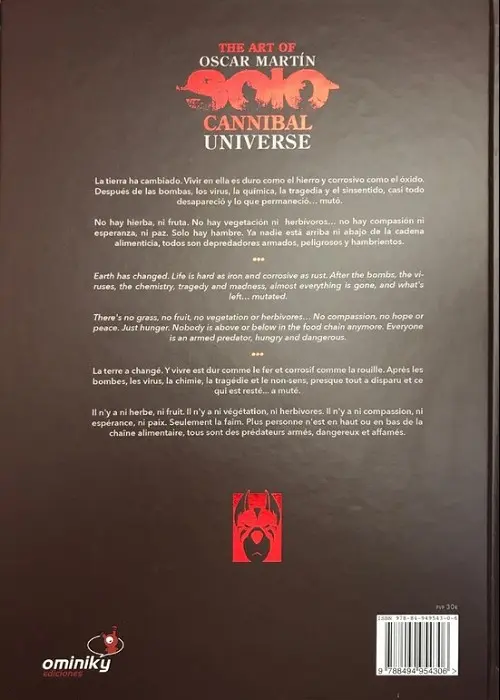 Verso de l'album Solo Cannibal universe