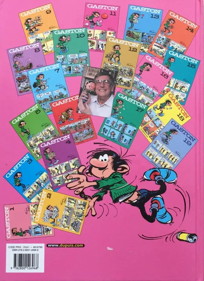 Verso de l'album Gaston Tome 16