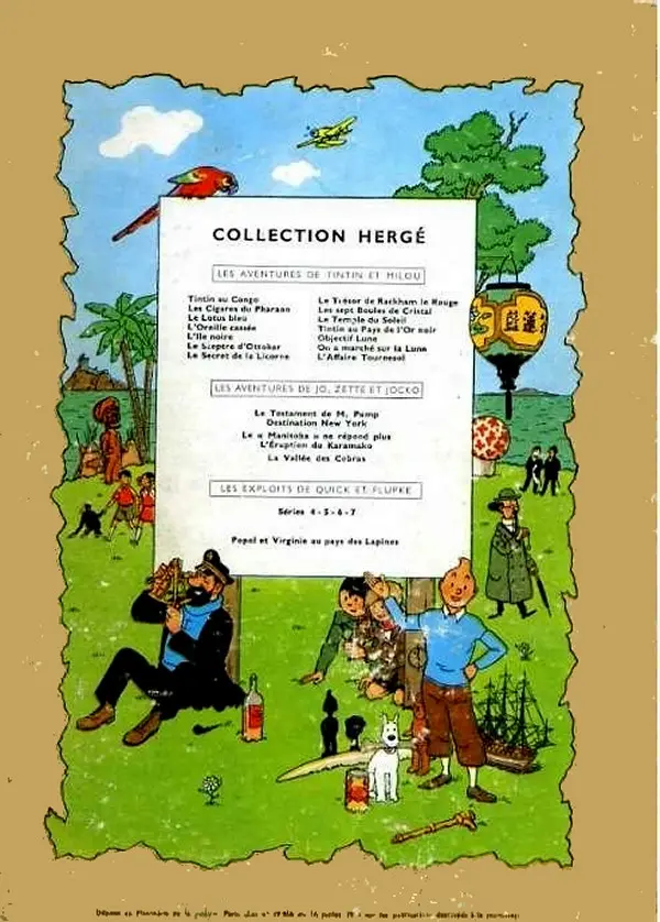 Verso de l'album Les Aventures de Jo, Zette et Jocko Tome 1 Le testament de M. Pump