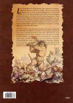 Verso de l'album Les Chroniques de Conan Tome 4 1977