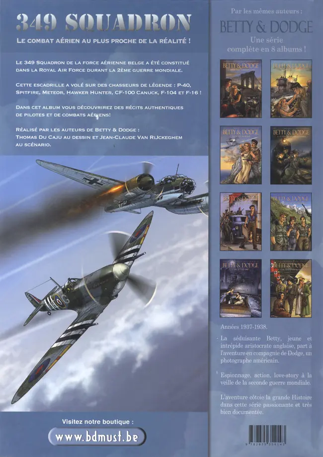 Verso de l'album 349 squadron