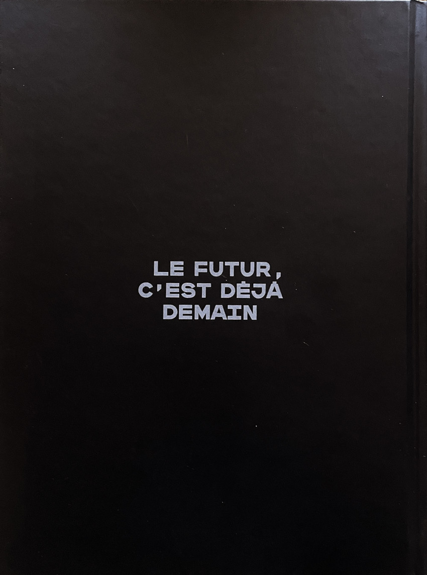 Verso de l'album Métal Hurlant N° 1 Le futur c'est déjà demain