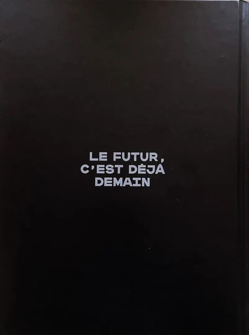 Verso de l'album Métal Hurlant N° 1 Le futur c'est déjà demain
