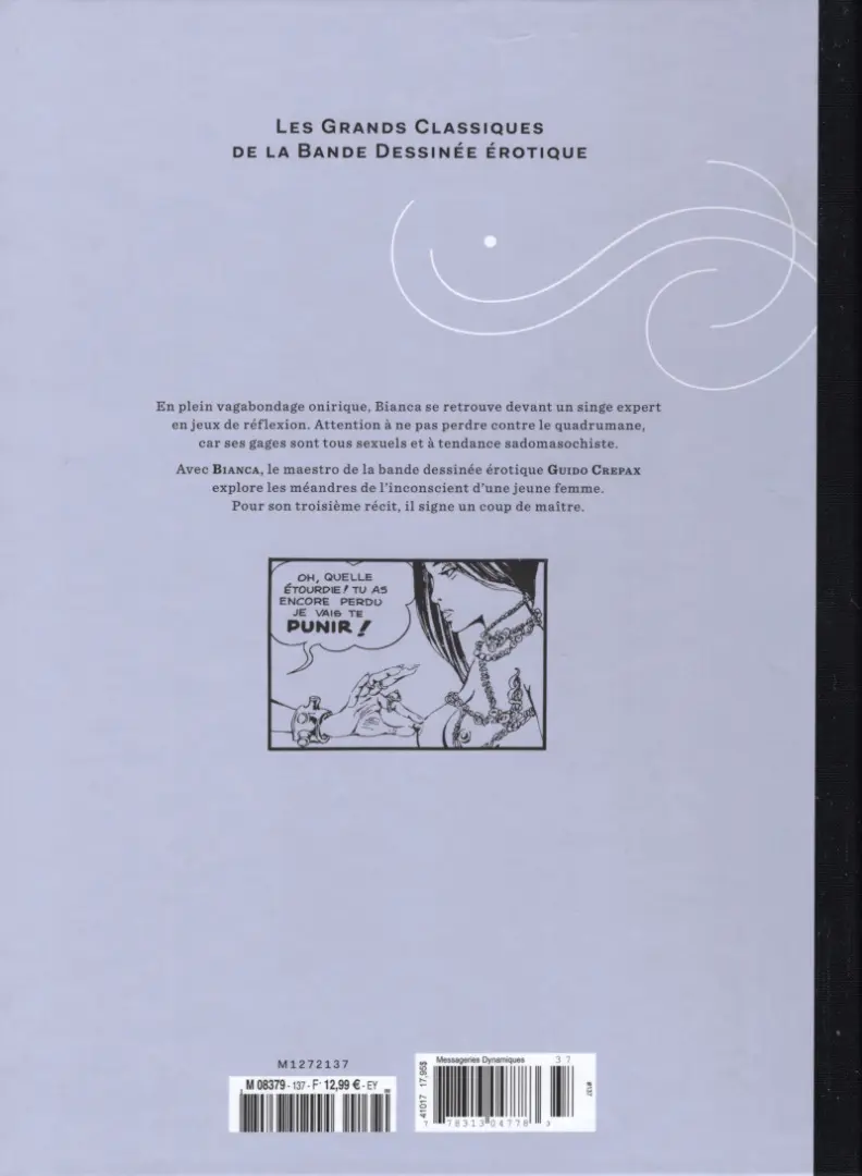 Verso de l'album Les Grands Classiques de la Bande Dessinée Érotique - La Collection Tome 137 Bianca - tome 2