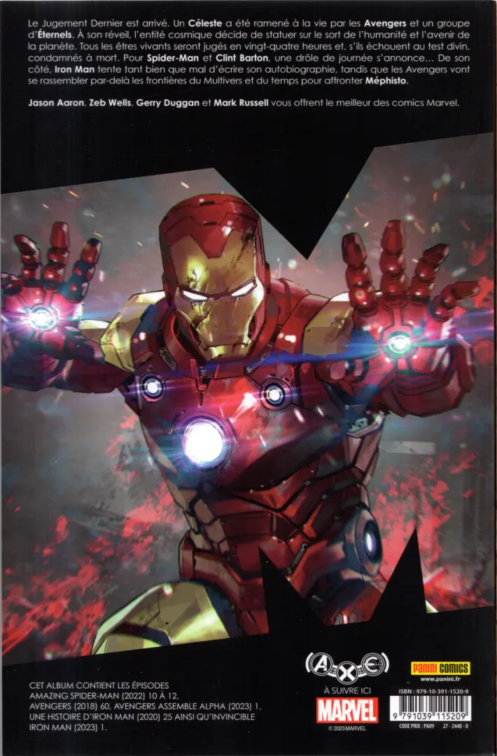 Verso de l'album Marvel Comics Tome 18