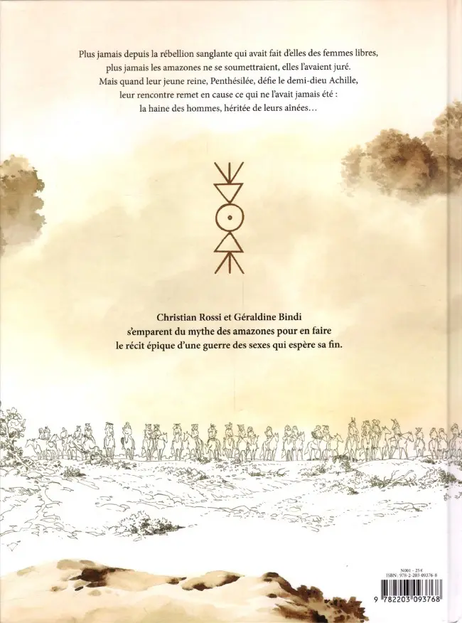 Verso de l'album Le Coeur des Amazones
