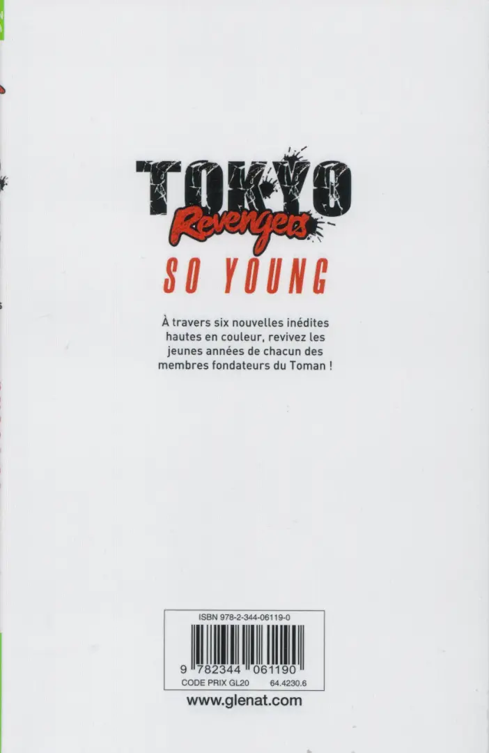 Verso de l'album Tokyo Revengers - Side Stories 1 So Young