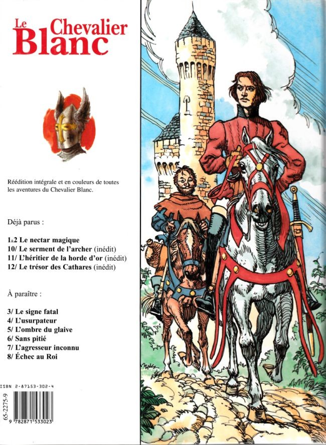 Verso de l'album Le Chevalier blanc Le Chevalier blanc + Le Nectar magique