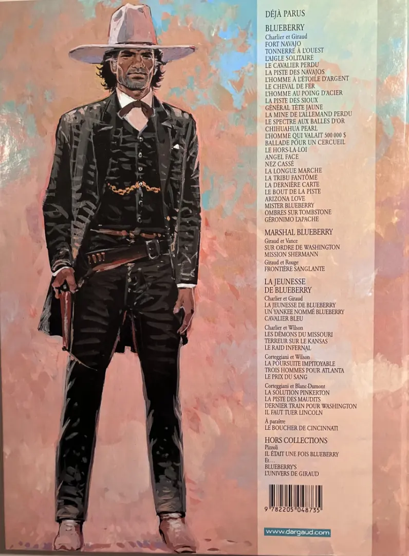 Verso de l'album Blueberry Tome 26 Géronimo l'Apache