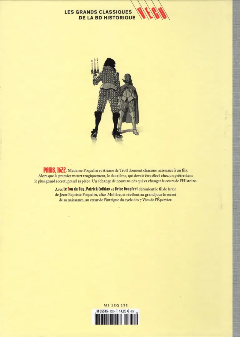 Verso de l'album Les grands Classiques de la BD Historique Vécu - La Collection Tome 133 Le fou du Roy - Tome I : Le Pavillon des singes
