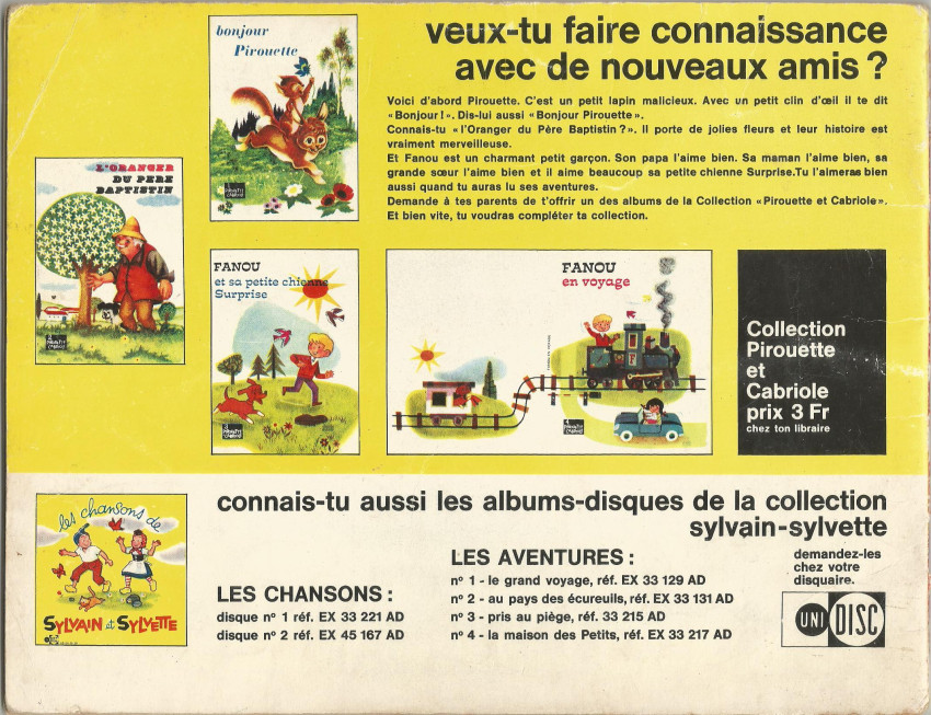 Verso de l'album Sylvain et Sylvette Tome 41 Atterrissage au far-west