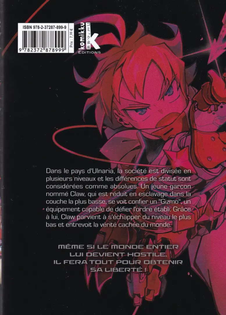 Verso de l'album Gizmo Riser 1