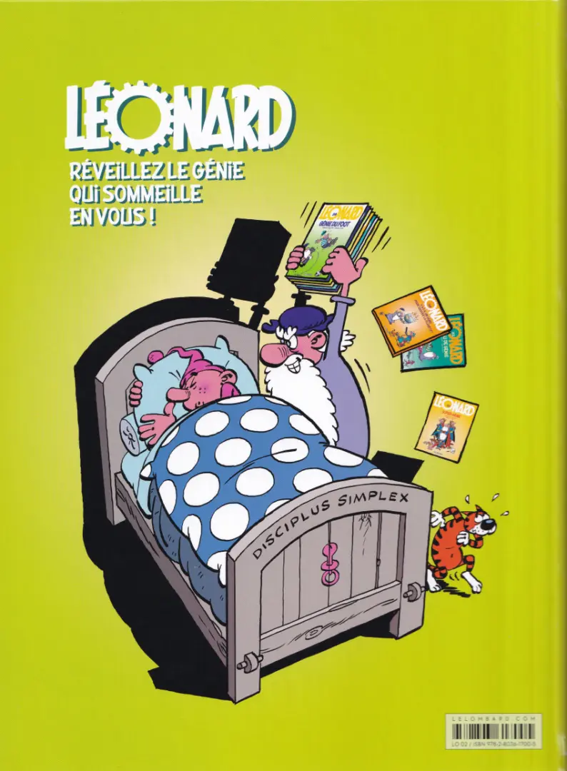 Verso de l'album Léonard Tome 2 Léonard est toujours un génie