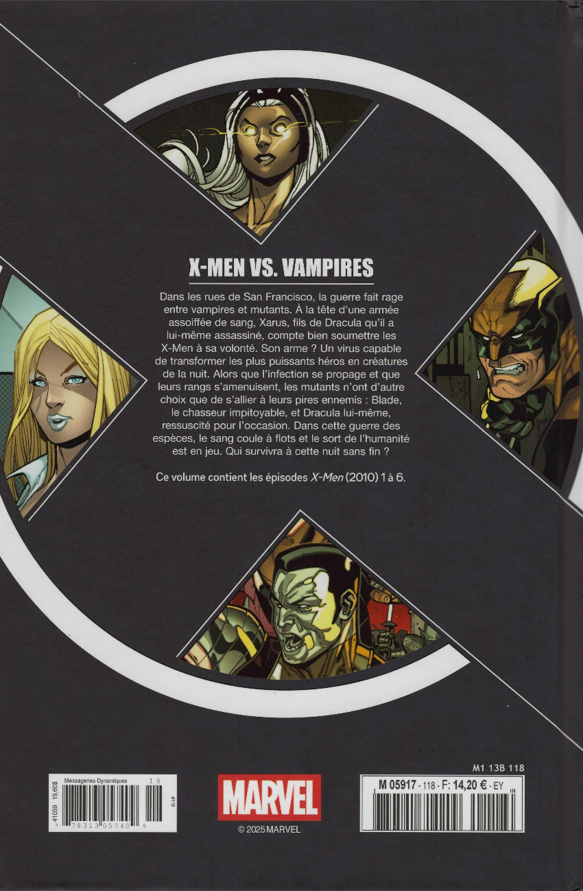 Verso de l'album X-Men - La Collection Mutante Tome 118 X-Men VS. Vampires