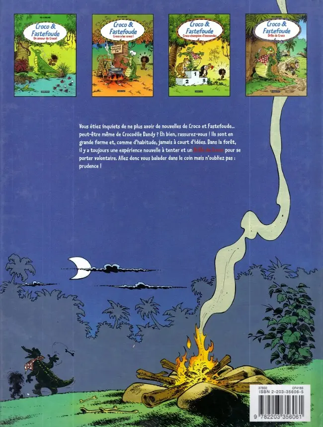 Verso de l'album Croco & Fastefoude Tome 4 Drôle de Croco