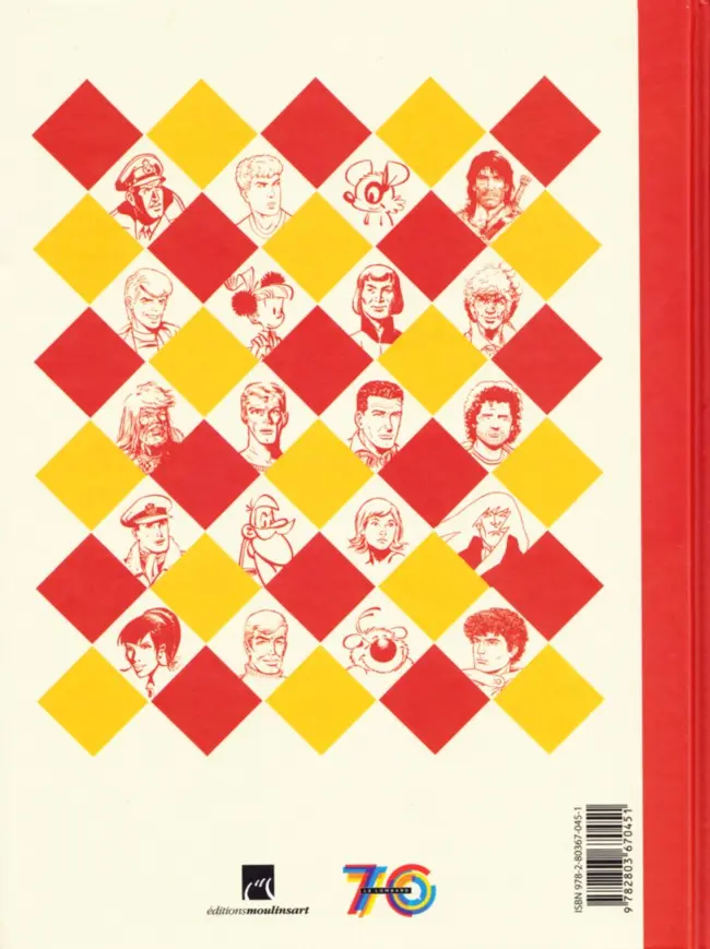 Verso de l'album La Grande Aventure du journal Tintin 1 1946-1988