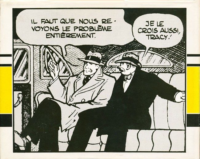 Verso de l'album Dick Tracy Futuropolis Vol. 3 1938-1939